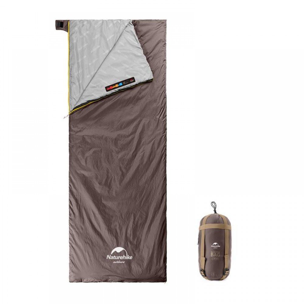 Спальний мішок Naturehike Lightweight Summer LW180 NH21MSD09 XL коричневий