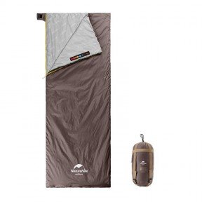 Спальний мішок Naturehike Lightweight Summer LW180 NH21MSD09 M коричневий