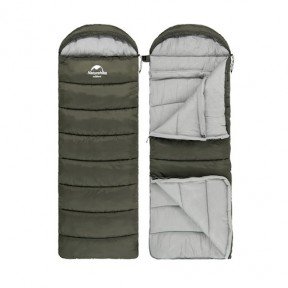 Спальний мішок Naturehike U250S NH20MSD07 темно-зелений
