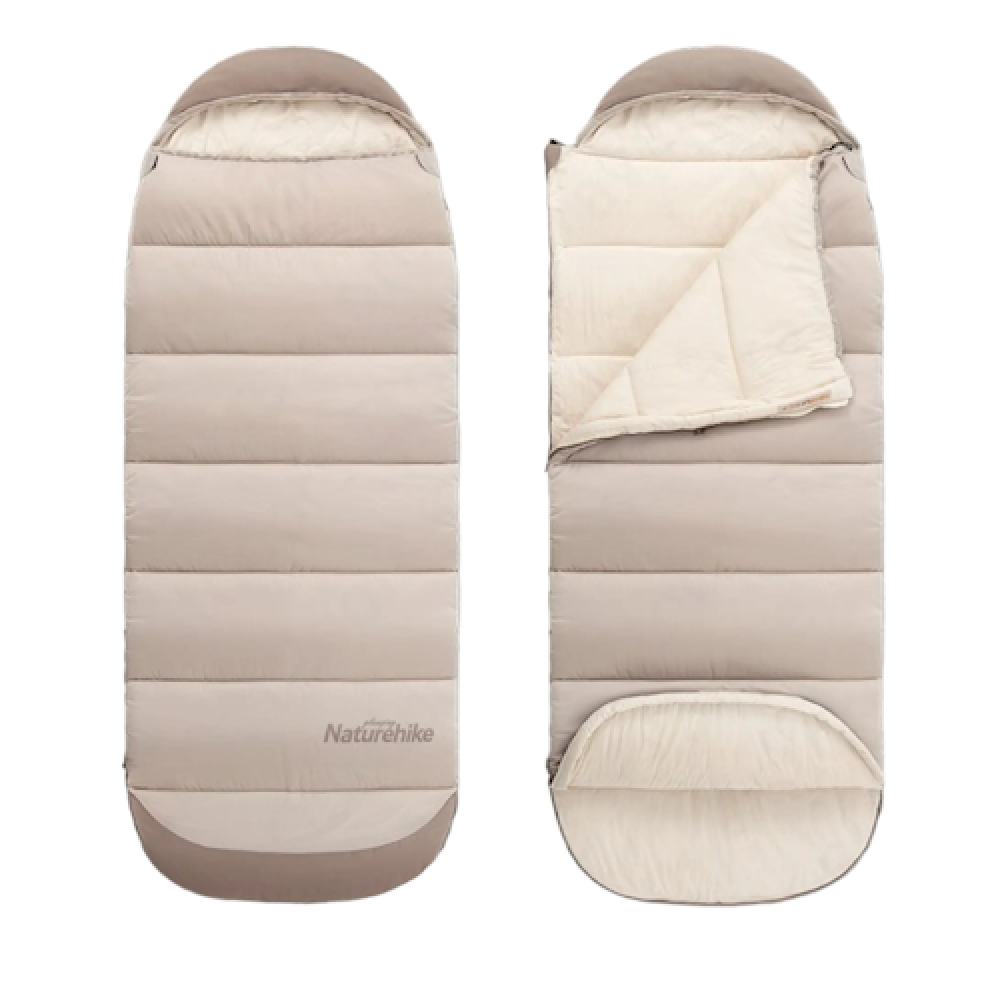 Спальний мішок з капюшоном Naturehike B400 NH21MSD11 бежевий