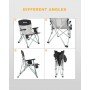 Стілець складаний KingCamp HARD ARM CHAIR KC3825 BLACK/MEDIUMGREY