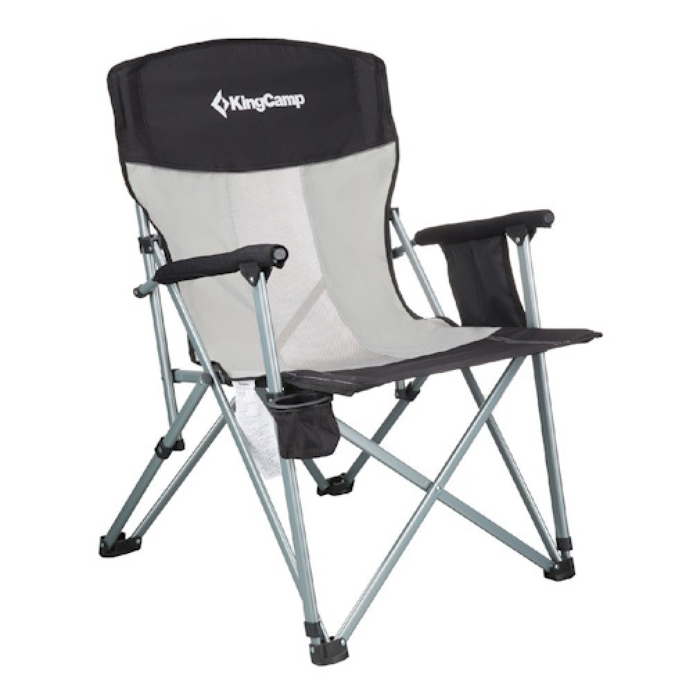Стілець складаний KingCamp HARD ARM CHAIR KC3825 BLACK/MEDIUMGREY