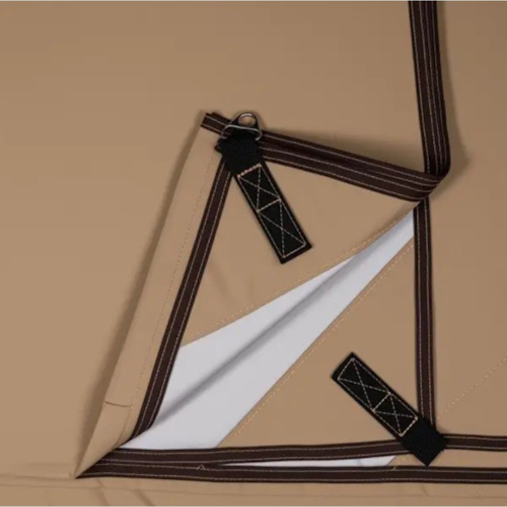 Тент туристичний натяжний зі стійками Lugi SJ-0081 бежевий