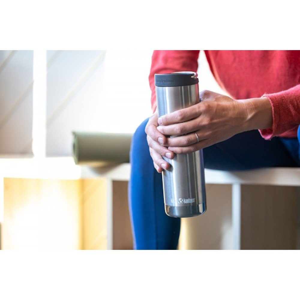 Термочашка Klean Kanteen TKWide Cafe Cap 592 мл Brushed Stainless