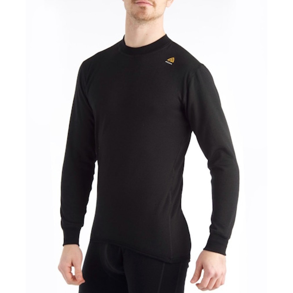 Термобілизна чоловіча Aclima HotWool 230 Crew Neck Unisex Jet Black