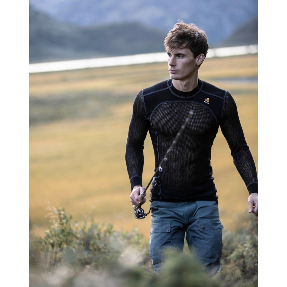 Термокофта Aclima WoolNet 120 Crew Neck Men Jet Black
