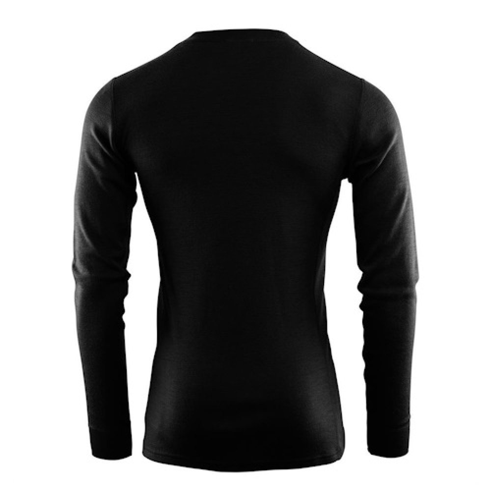 Термокофта чоловіча Aclima WarmWool 200 Crew Neck Men Jet Black XL