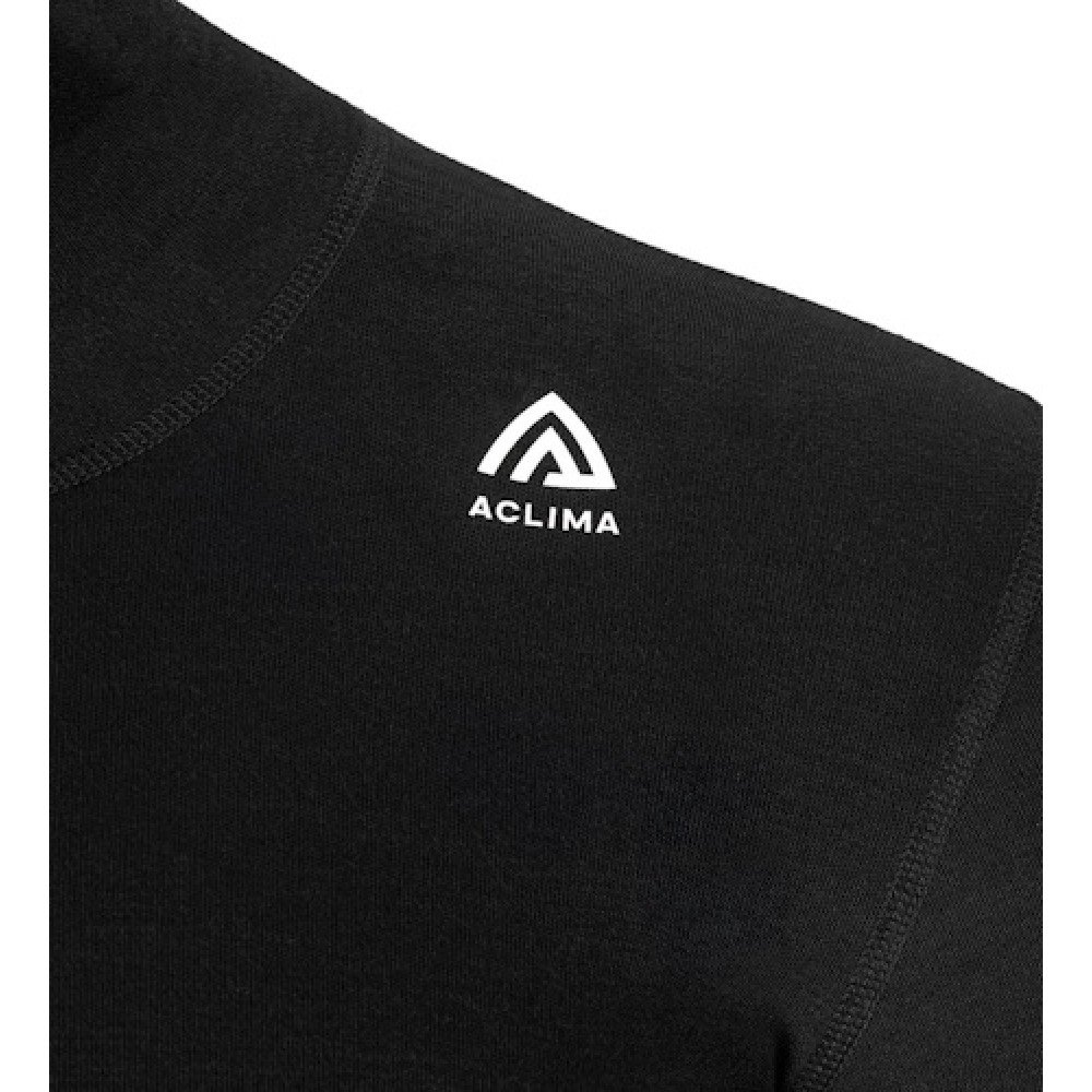 Термокофта чоловіча Aclima WarmWool 200 Roll Neck M's Jet Black