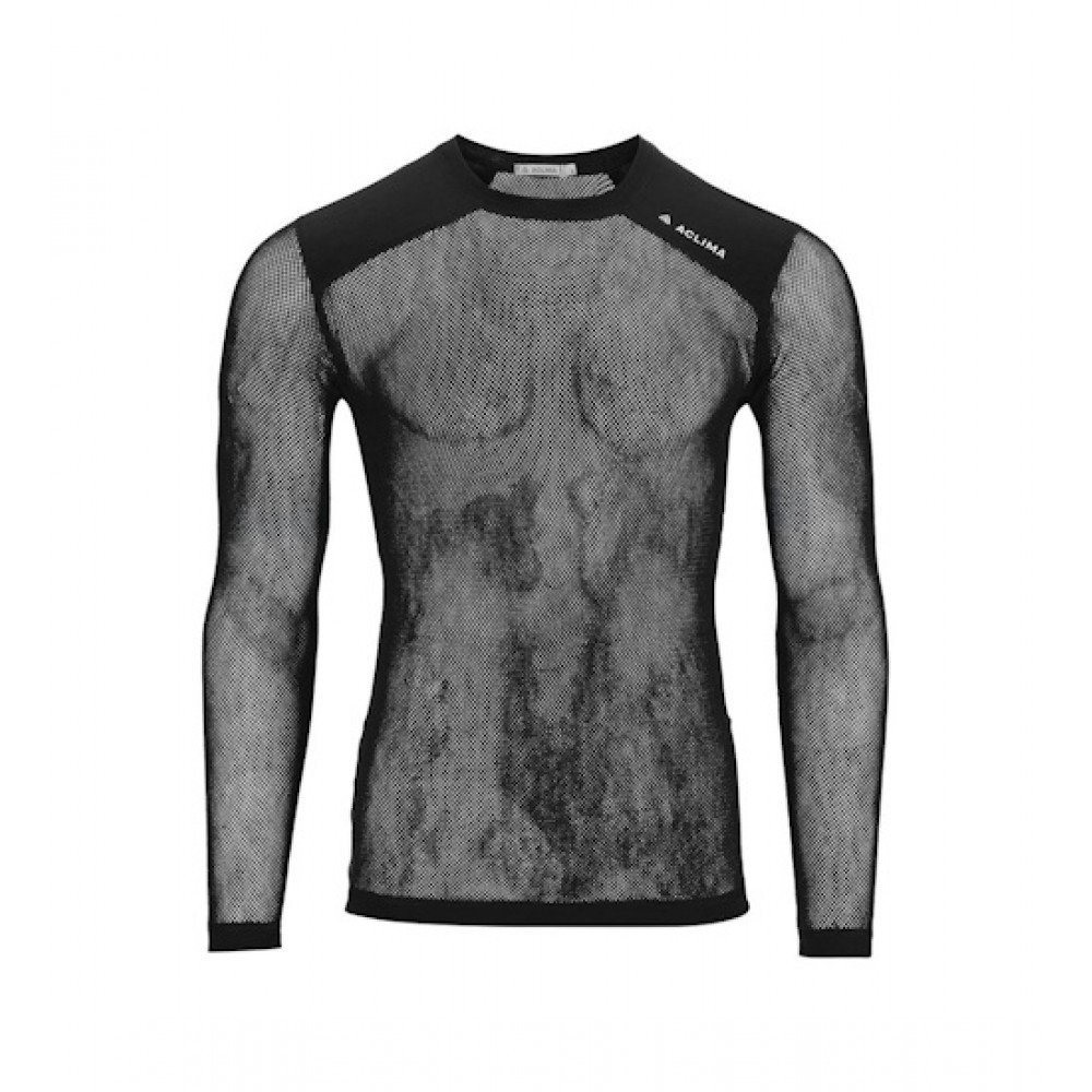 Термокофта чоловіча Aclima WoolNet Light Crewneck M's Jet Black