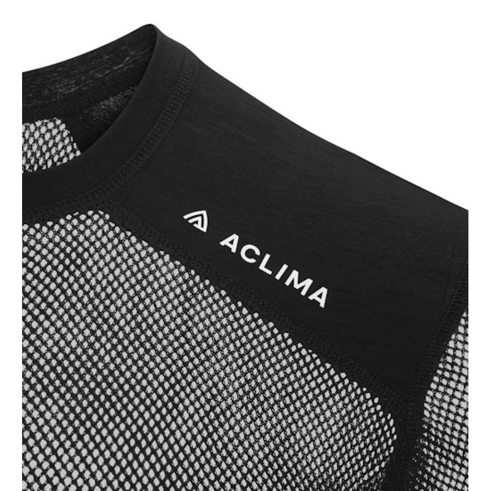 Термокофта чоловіча Aclima WoolNet Light Crewneck M's Jet Black