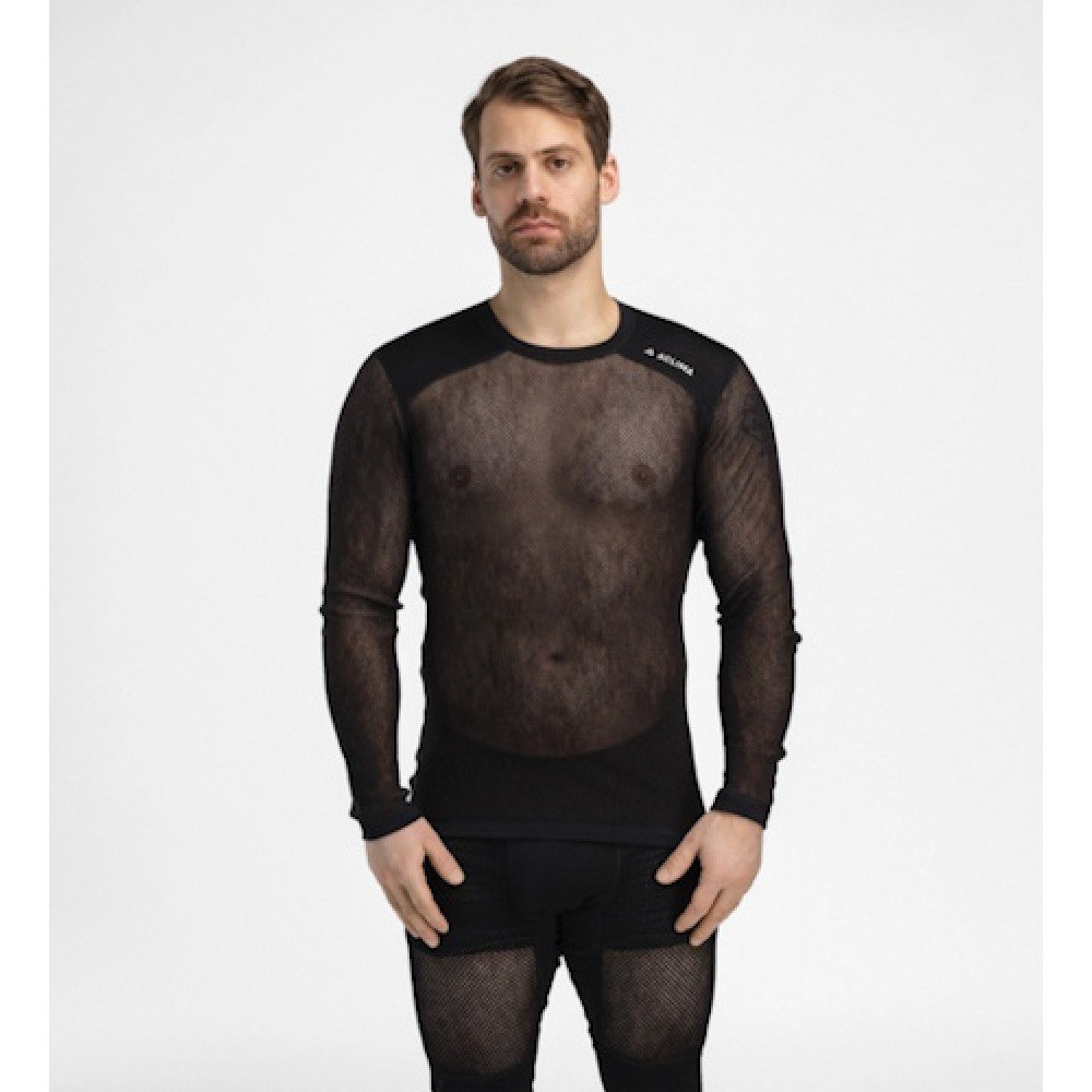 Термокофта чоловіча Aclima WoolNet Light Crewneck M's Jet Black