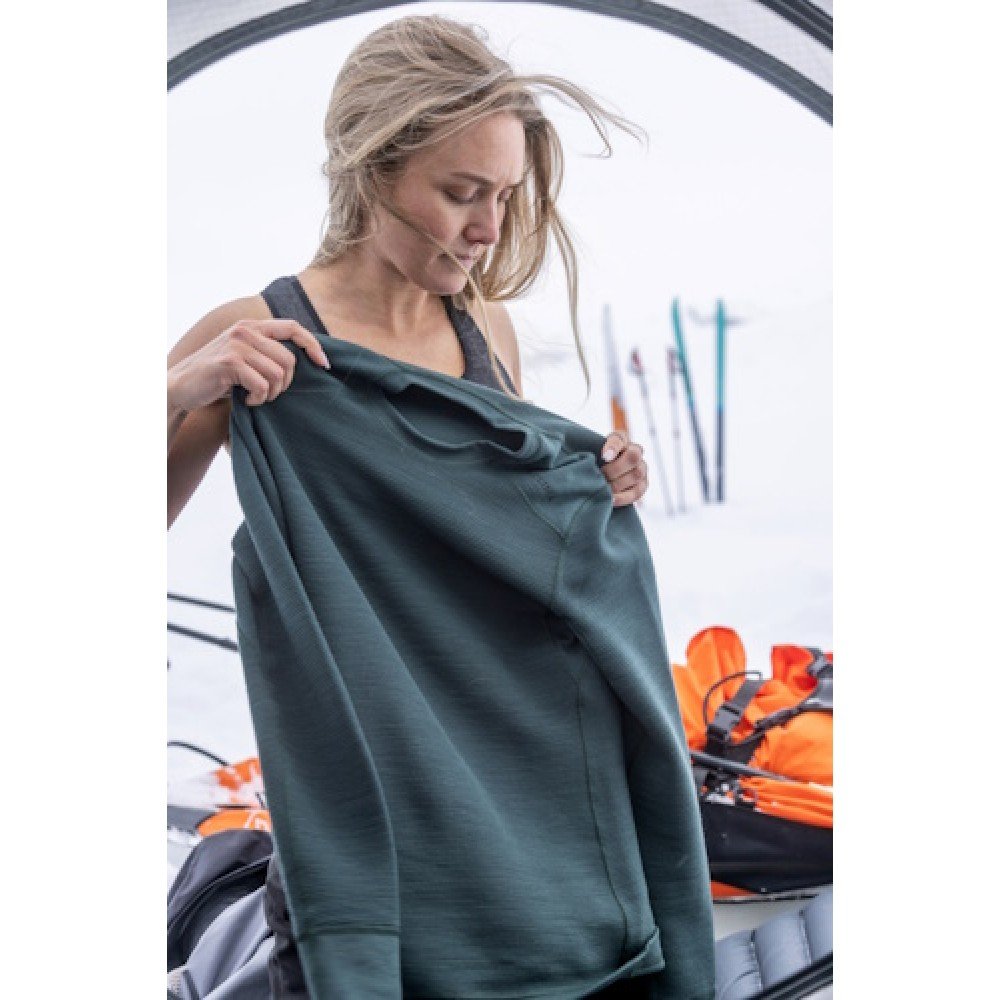 Термокофта жіноча Aclima StreamWool 400 Crew Neck Green Gables