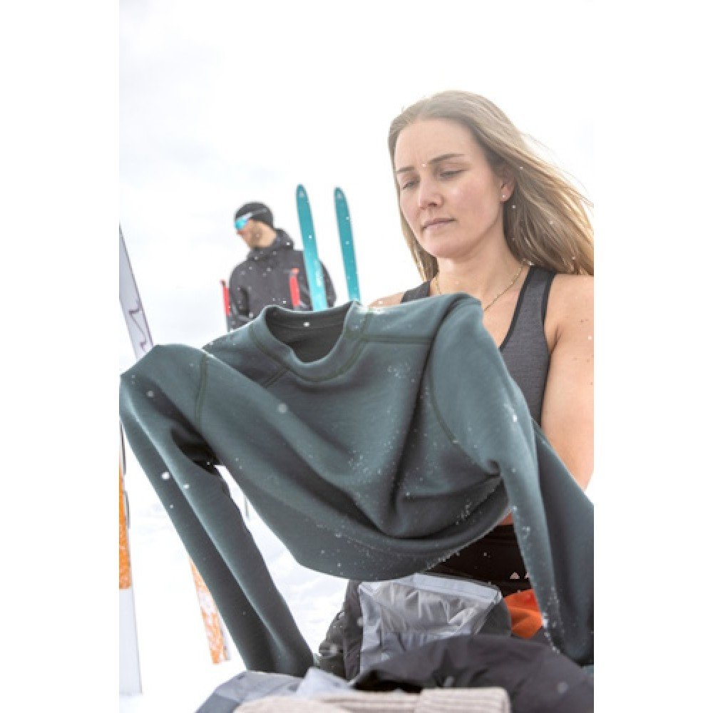 Термокофта жіноча Aclima StreamWool 400 Crew Neck Green Gables