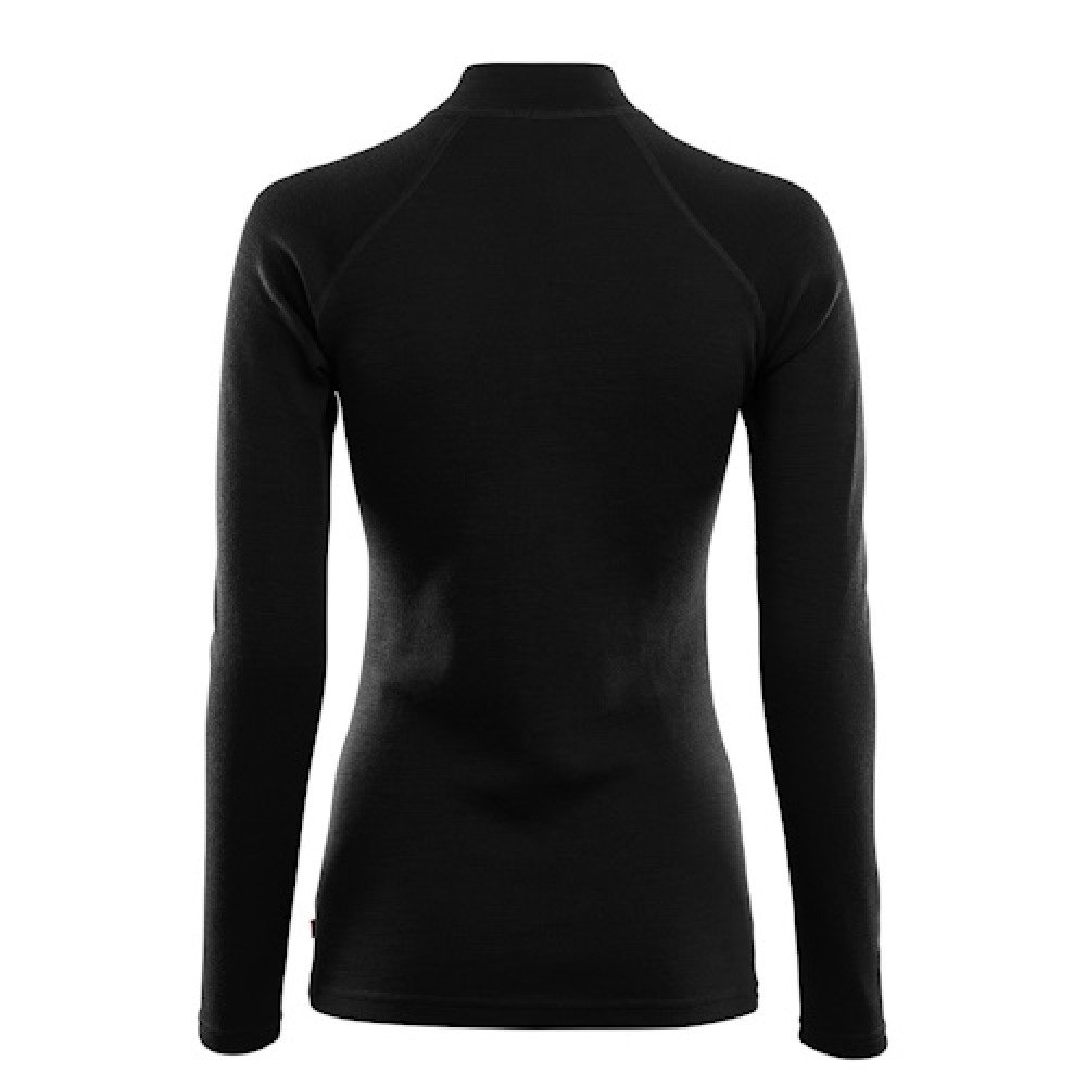 Термокофта жіноча Aclima WarmWool 200 Mock Neck Women Jet Black