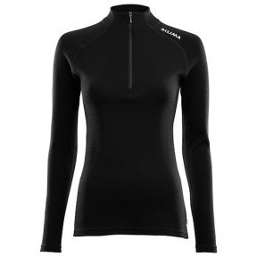 Термокофта жіноча Aclima WarmWool 200 Mock Neck Women Jet Black