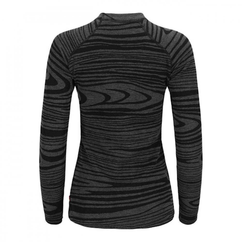 Термокофта жіноча Aclima WarmWool 200 Crew Neck W's Black Motion