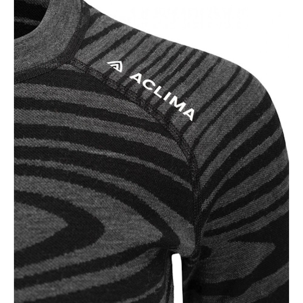 Термокофта жіноча Aclima WarmWool 200 Crew Neck W's Black Motion