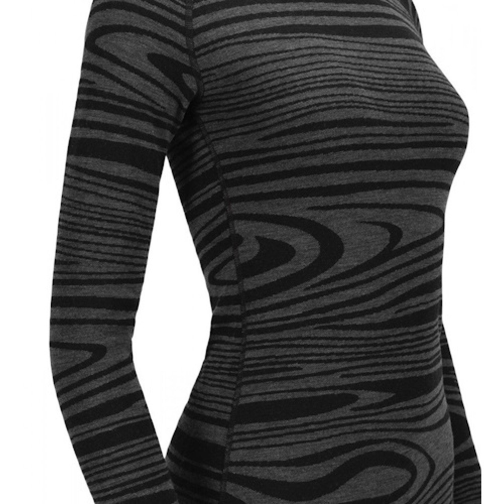 Термобілизна жіноча Aclima WarmWool 200 Roll Black Motion