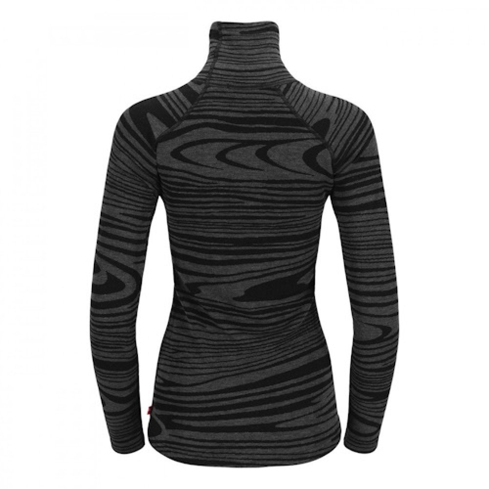 Термобілизна жіноча Aclima WarmWool 200 Roll Black Motion