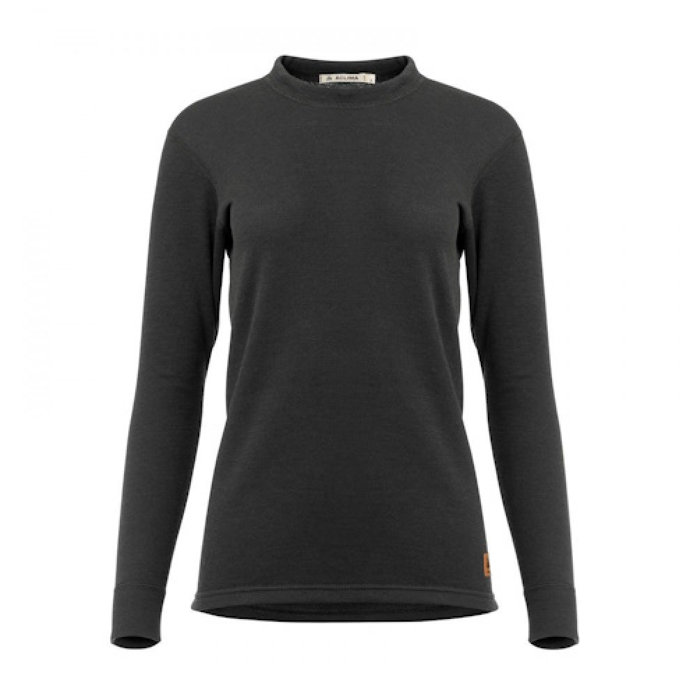 Термокофта жіноча Aclima WoolTerry 220 Crew Neck Jet Black