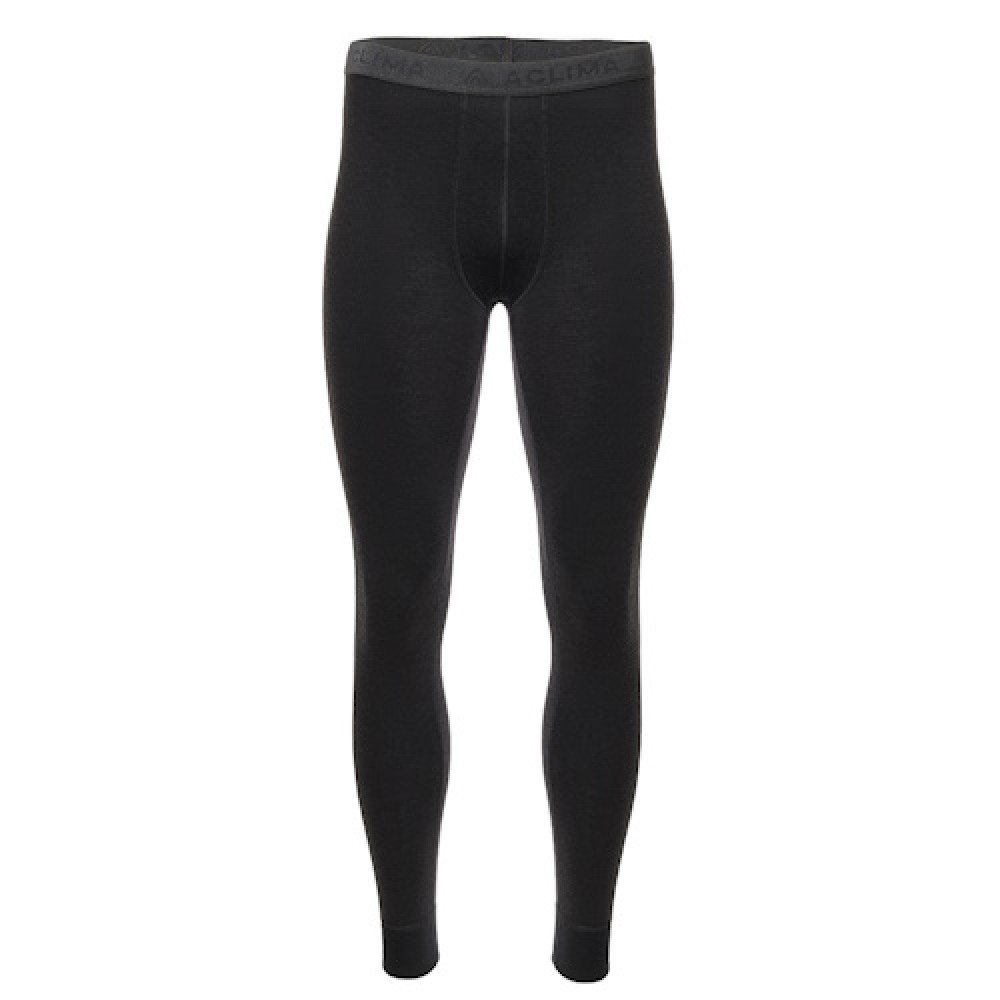 Термоштани чоловічі Aclima WarmWool 200 Longs Men Jet Black