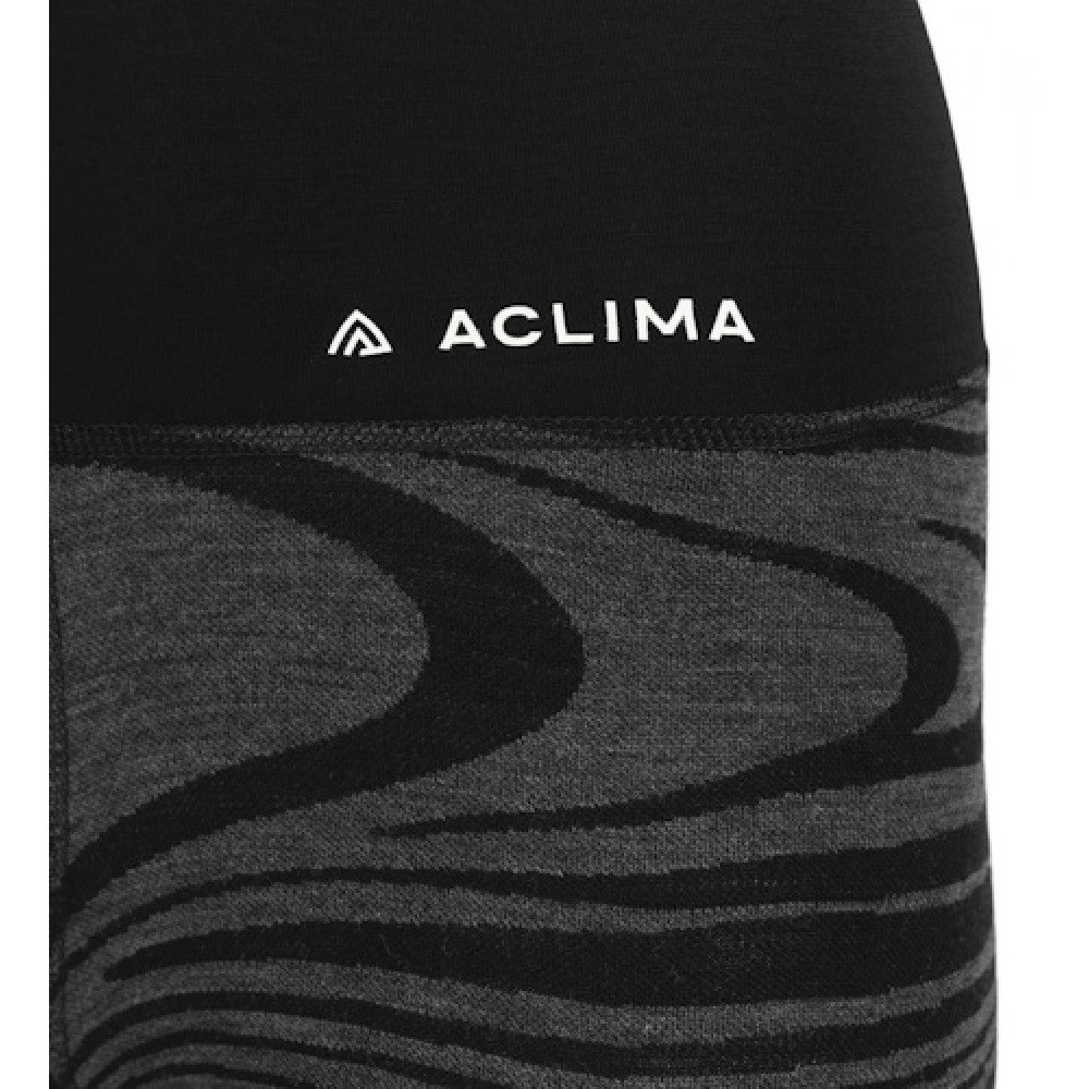 Термобілизна жіноча Aclima WarmWool 200 Black Motion