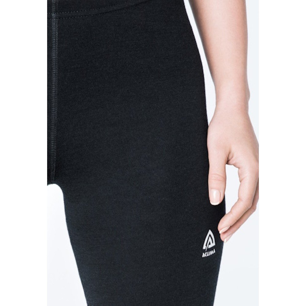 Термоштани жіночі Aclima WarmWool 200 Longs Women Jet Black L